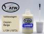 Preview: Volkswagen, Ceylon Beige, L13H (1973): 20ml Lackstift, von ATW Autoteile West.